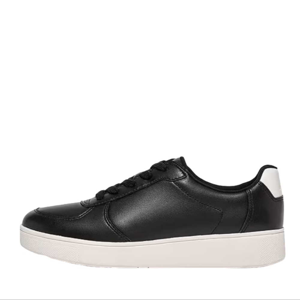 Fitflop Rally Leather Comfort Sneakers Cushion Walking Shoes Black Men's Size 11
